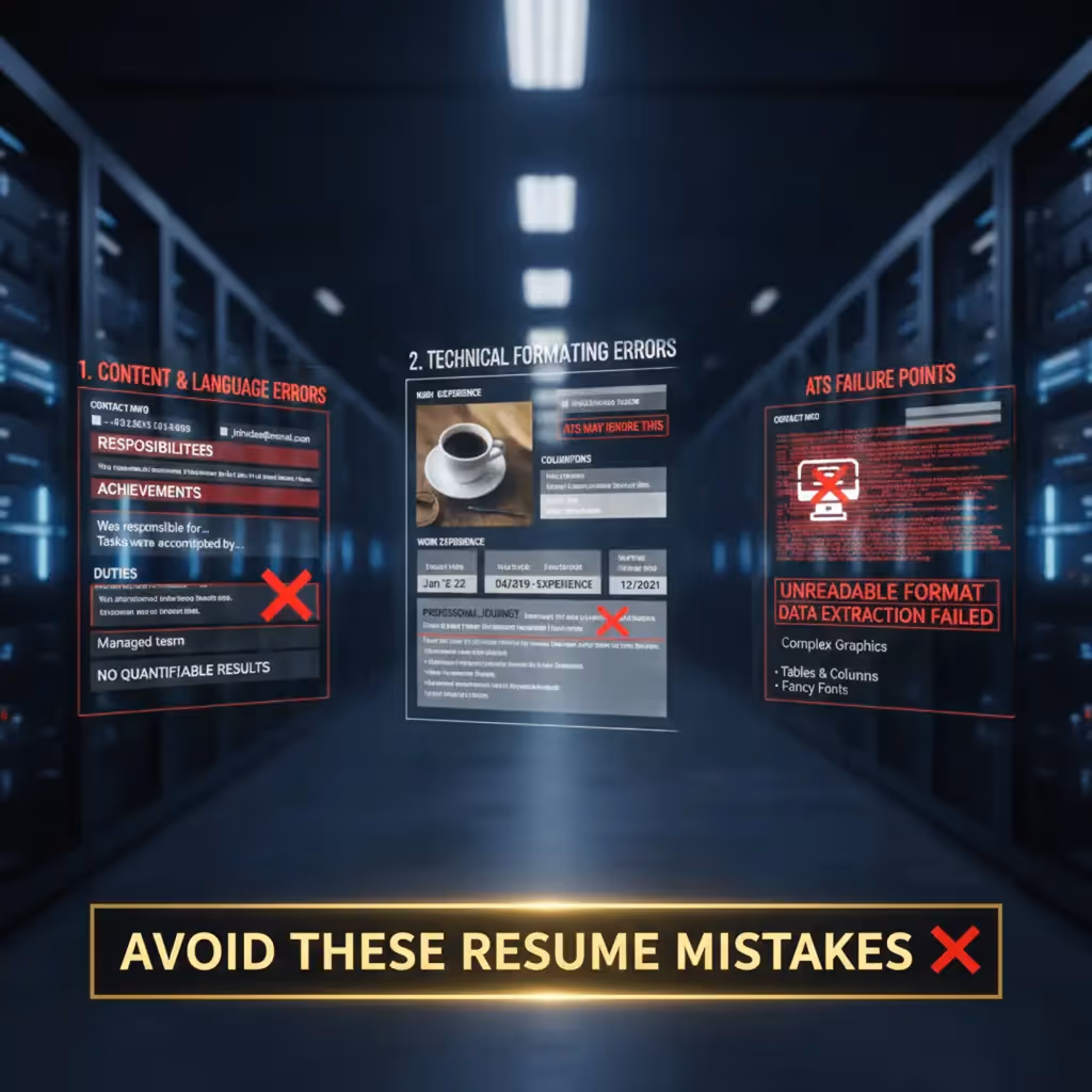 Critical Formatting Errors What Makes Your Resume Fail in ATS and with Recruiters
